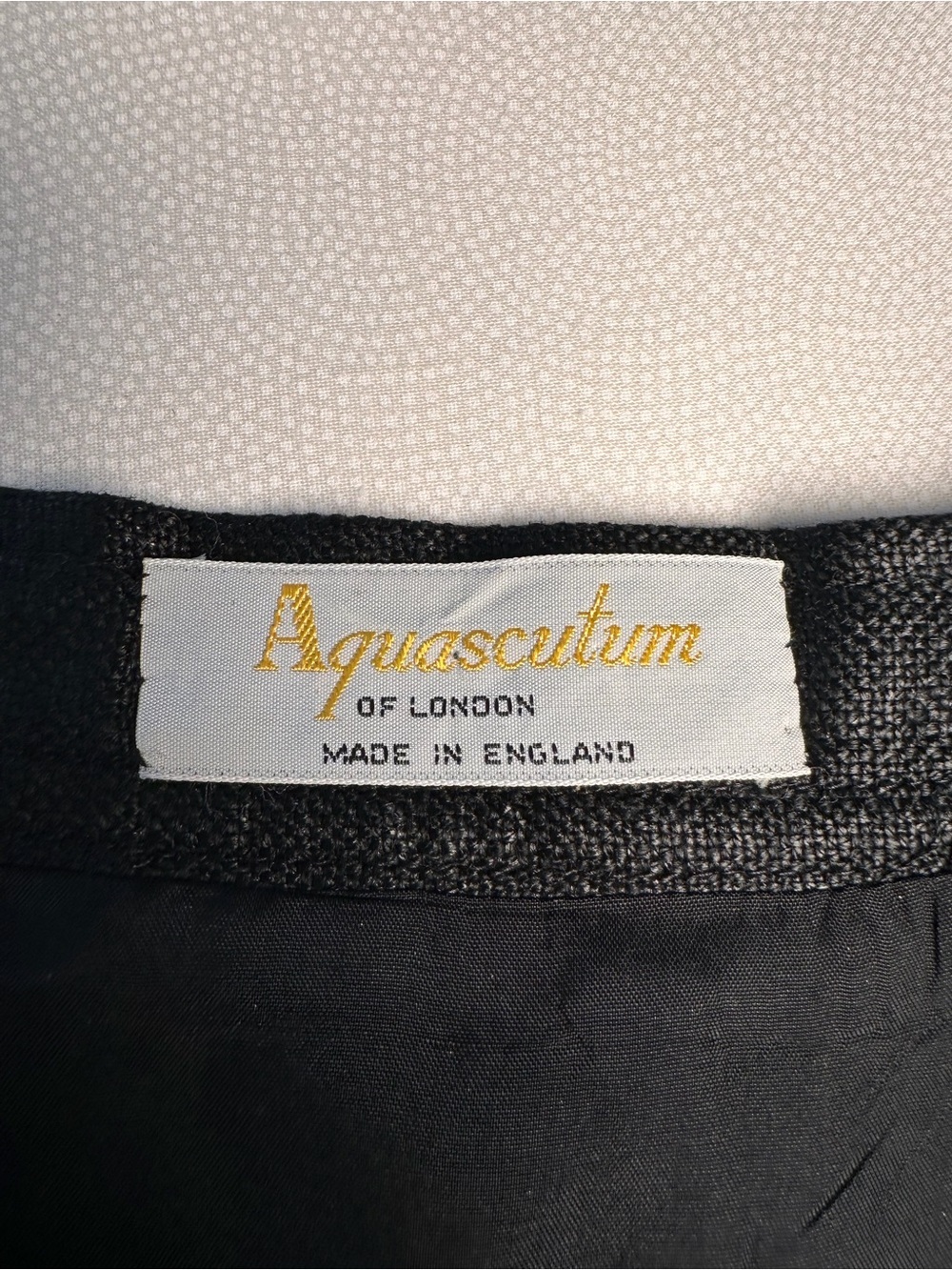 Vintage 1999 Aquascutum of London Black Linen Blend Pencil Skirt S:14 England - Picture 4 of 11